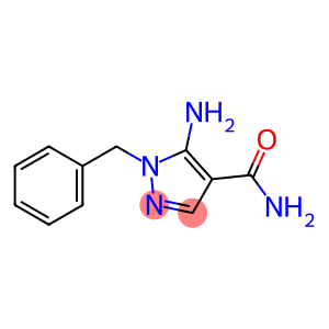 5-amino-1-(phenylmethyl)-4-pyrazolecarboxamide