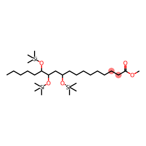 Octadecanoic acid, 10,12,13-tris[(trimethylsilyl)oxy]-, methyl ester