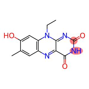 7-Methyl-8-hydroxy-10-ethylbenzo[g]pteridine-2,4(3H,10H)-dione