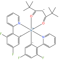 Bis[3,5-difluoro-2-(2-pyridinyl-κN)phenyl-κC](2,2,6,6-tetramethyl-3,5-heptanedionato-κO,κO')iridium(III)