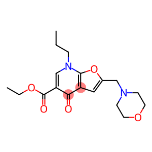 Furo[2,3-b]pyridine-5-carboxylic  acid,  4,7-dihydro-2-(4-morpholinylmethyl)-4-oxo-7-propyl-,  ethyl  ester