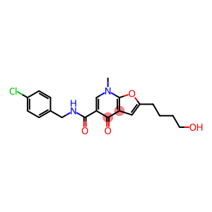N-[(4-chlorophenyl)methyl]-2-(4-hydroxybutyl)-7-methyl-4-oxofuro[2,3-b]pyridine-5-carboxamide