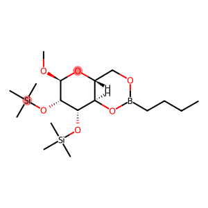 Methyl 2-O,3-O-bis(trimethylsilyl)-4-O,6-O-(butylboranediyl)-α-D-mannopyranoside