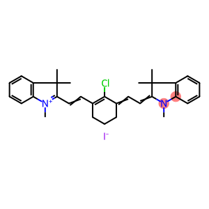 2-[2-[2-chloro-3-[(1,3-dihydro-1,3,3-trimethyl-2h-indol-2-ylidene)ethylidene]-1-cyclohexen-1-yl]ethenyl]-1,3,3-trimethylindolium iodide