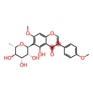 6-(6-Deoxy-α-L-mannopyranosyl)-5-hydroxy-7-methoxy-3-(4-methoxyphenyl)-4H-1-benzopyran-4-one