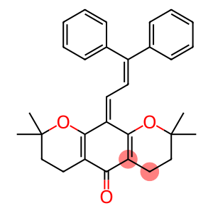 10-(3,3-Diphenyl-2-propenylidene)-3,4,6,7,8,10-hexahydro-2,2,8,8-tetramethyl-2H,5H-benzo[1,2-b:5,4-b']dipyran-5-one