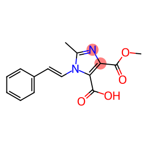 1H-Imidazole-4,5-dicarboxylic acid, 2-methyl-1-(2-phenylethenyl)-, 4-methyl ester, (E)- (9CI)