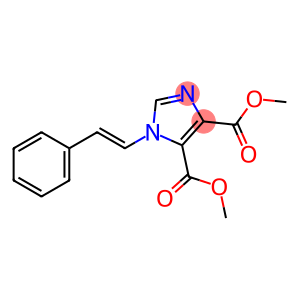 1H-Imidazole-4,5-dicarboxylic acid, 1-(2-phenylethenyl)-, dimethyl ester, (E)- (9CI)