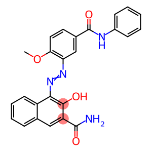 3-Hydroxy-4-[2-methoxy-5-(phenylcarbamoyl)phenylazo]-2-naphthalenecarboxamide