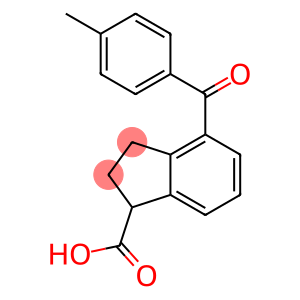 2,3-Dihydro-4-(4-methylbenzoyl)-1H-indene-1-carboxylic acid