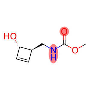 Carbamic acid, [[(1R,4S)-4-hydroxy-2-cyclobuten-1-yl]methyl]-, methyl ester, rel- (9CI)