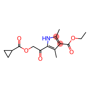 1H-Pyrrole-3-carboxylicacid,5-[[(cyclopropylcarbonyl)oxy]acetyl]-2,4-dimethyl-,ethylester(9CI)