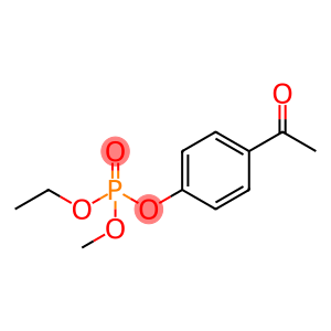 Phosphoric acid, 4-acetylphenyl ethyl methyl ester