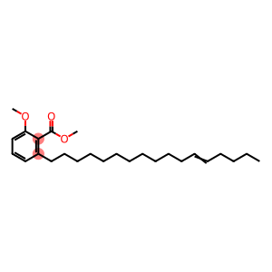 Benzoic acid, 2-(12-heptadecen-1-yl)-6-methoxy-, methyl ester