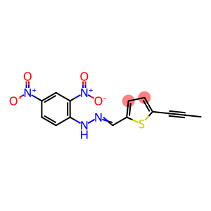 2-Thiophenecarboxaldehyde, 5-(1-propyn-1-yl)-, 2-(2,4-dinitrophenyl)hydrazone