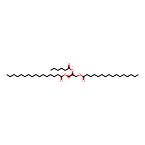 Hexadecanoic acid, 2-[(1-oxohexyl)oxy]-1,3-propanediyl ester (9CI)