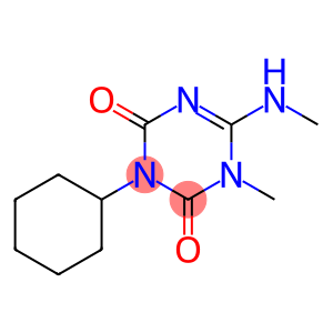 1,3,5-Triazine-2,4(1H,3H)-dione, 3-cyclohexyl-1-methyl-6-(methylamino)-