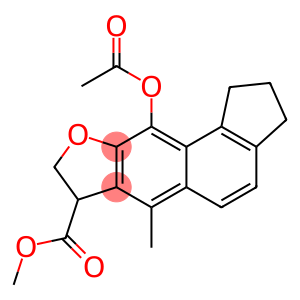 1H-Cyclopenta[7,8]naphtho[2,3-b]furan-7-carboxylic acid, 10-(acetyloxy)-2,3,7,8-tetrahydro-6-methyl-, methyl ester