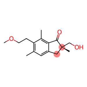 1H-Inden-1-one, 2,3-dihydro-2-(hydroxymethyl)-6-(2-methoxyethyl)-2,5,7 -trimethyl-, (S)-