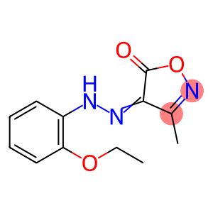 4,5-Isoxazoledione, 3-methyl-, 4-[2-(2-ethoxyphenyl)hydrazone]