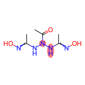 Triazane, 2-acetyl-1,3-bis[1-(hydroxyimino)ethyl]- (9CI)