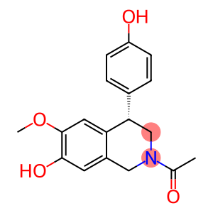 (4S)-2-Acetyl-1,2,3,4-tetrahydro-4-(4-hydroxyphenyl)-6-methoxy-7-isoquinolinol