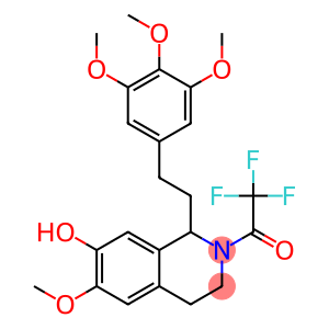 1,2,3,4-Tetrahydro-6-methoxy-2-(trifluoroacetyl)-1-[2-(3,4,5-trimethoxyphenyl)ethyl]-7-isoquinolinol