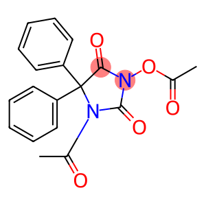 1-acetyl-3-acetoxy-5',5-diphenylhydantoin