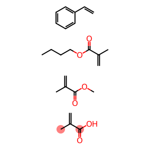 2-Propenoic acid,2-methyl-,polymer with butyl 2-methyl-2-propenoate,ethenylbenzene and methyl 2-methyl-2-propenoate