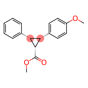 Cyclopropanecarboxylic acid, 2-(p-methoxyphenyl)-3-phenyl-, methyl ester, cis,cis- (8CI)