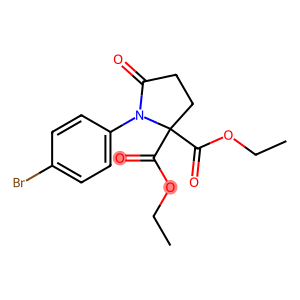 2,2-Pyrrolidinedicarboxylic acid, 1-(4-bromophenyl)-5-oxo-, 2,2-diethyl ester