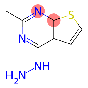 Thieno[2,3-d]pyrimidine, 4-hydrazinyl-2-methyl-