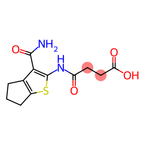 3-({3-carbamoyl-4H,5H,6H-cyclopenta[b]thiophen-2-yl}carbamoyl)propanoic acid