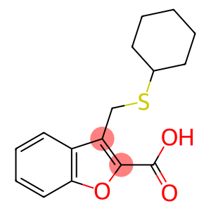 3-[(环己基硫烷基)甲基]-1-苯并呋喃-2-羧酸