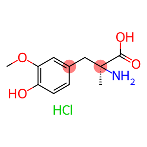 Tyrosine, 3-methoxy-α-methyl-, hydrochloride, L- (8CI)