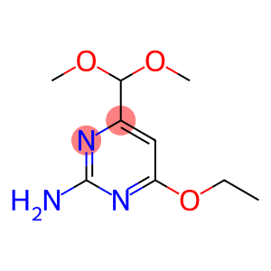 2-Pyrimidinamine,4-(dimethoxymethyl)-6-ethoxy-(9CI)