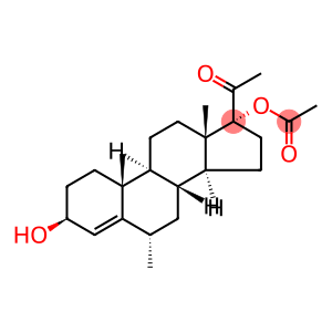 3β,17-Dihydroxy-6α-methylpregn-4-en-20-one 17-acetate