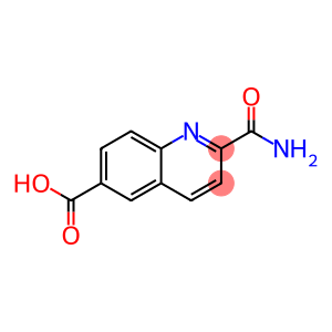 6-Quinolinecarboxylic acid, 2-(aminocarbonyl)-