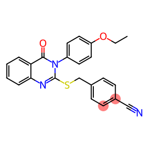 Benzonitrile, 4-[[[3-(4-ethoxyphenyl)-3,4-dihydro-4-oxo-2-quinazolinyl]thio]methyl]-