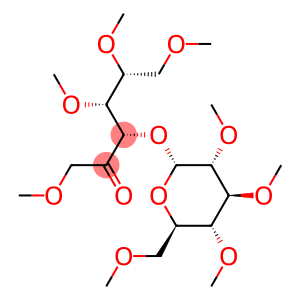 D-Fructose, 1,4,5,6-tetra-O-methyl-3-O-(2,3,4,6-tetra-O-methyl-α-D-glucopyranosyl)-