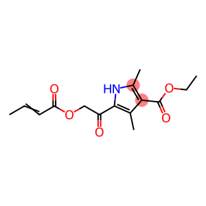 1H-Pyrrole-3-carboxylicacid,2,4-dimethyl-5-[[(1-oxo-2-butenyl)oxy]acetyl]-,ethylester(9CI)