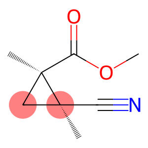 Cyclopropanecarboxylic acid, 2-cyano-1,2-dimethyl-, methyl ester, cis- (9CI)