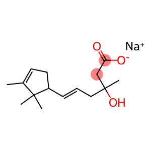 3-Hydroxy-3-methyl-6-(2,2,3-trimethyl-3-cyclopenten-1-yl)-5-hexenoic acid sodium salt