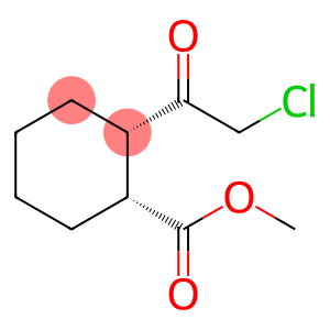 Cyclohexanecarboxylic acid, 2-(chloroacetyl)-, methyl ester, cis- (9CI)