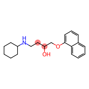 4-Cyclohexylamino-1-(1-naphtyloxy)-2-butanol