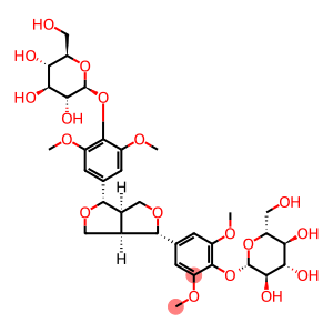 (1S,3aβ,6aβ)-1β,4β-Bis[4-(β-D-glucopyranosyloxy)-3,5-dimethoxyphenyl]tetrahydro-1H,3H-furo[3,4-c]furan
