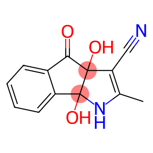 Indeno[1,2-b]pyrrole-3-carbonitrile, 1,3a,4,8b-tetrahydro-3a,8b-dihydroxy-2-methyl-4-oxo-