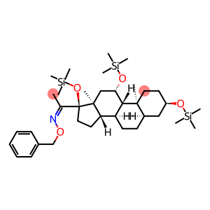 3α,11β,17-Tris(trimethylsiloxy)-5β-pregnan-20-one O-benzyl oxime