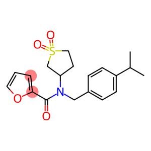 N-(1,1-dioxidotetrahydro-3-thienyl)-N-(4-isopropylbenzyl)-2-furamide