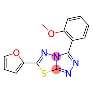 2-[6-(2-furyl)[1,2,4]triazolo[3,4-b][1,3,4]thiadiazol-3-yl]phenyl methyl ether